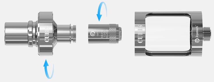 Cubis sub ohm udskifte på en Cubis cartomizer