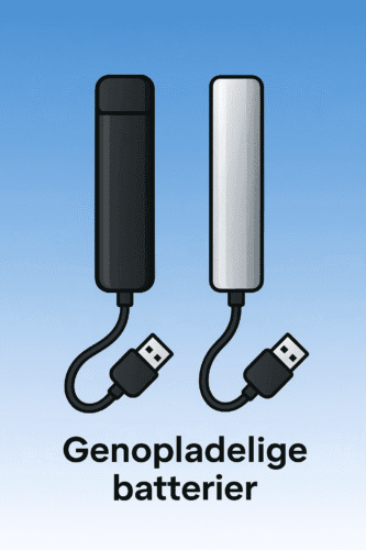 genopladelige batterier til puff bar