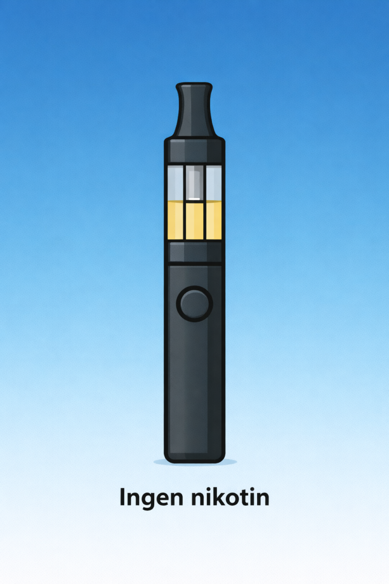 E-cigaret uden nikotin