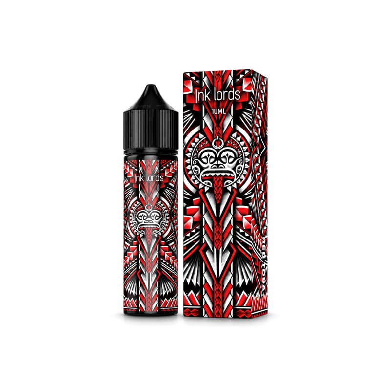 Airscream Ink Lords Red Toba longfill 10 ml flaske og æske